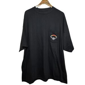 Harley Davidson 3XL Black Pocket T-Shirt Quaid HD Loma Linda California